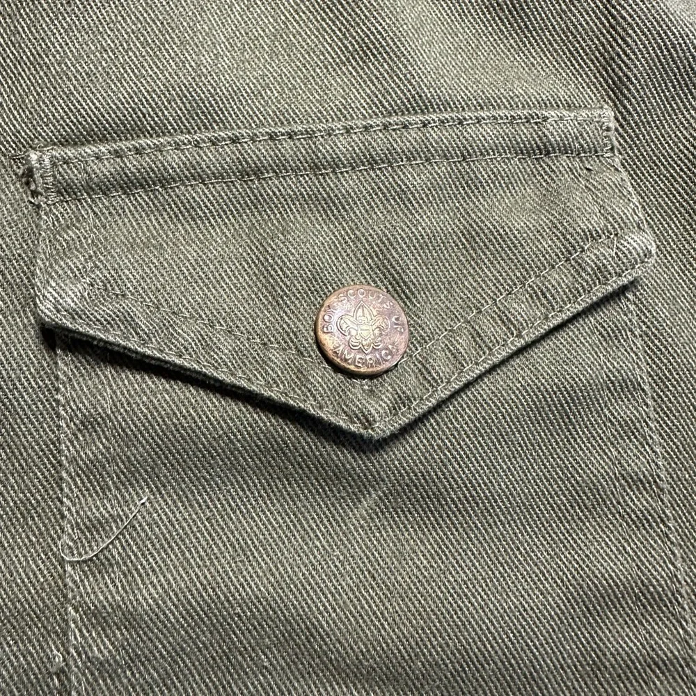VTG Boy Scouts of America Uniform Pants  Green Cargo Shorts BSA - Picture 4 of 10
